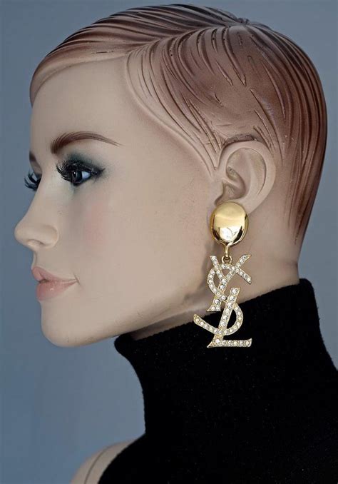 ysl replica earrings|buy vintage YSL earrings.